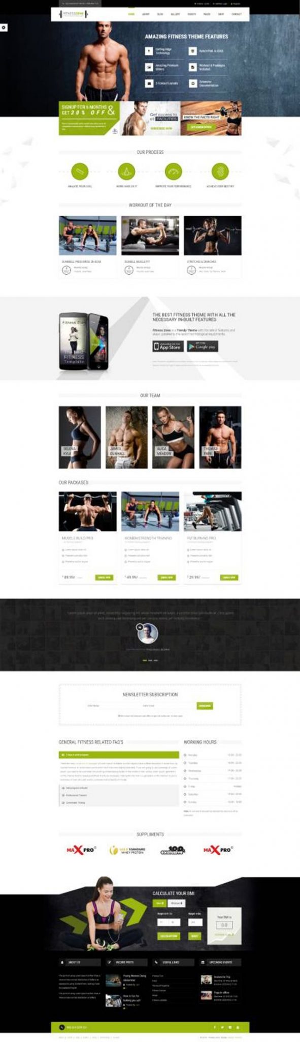 GD0242 – Mẫu Website Phòng Tập Gym Fitness Zone