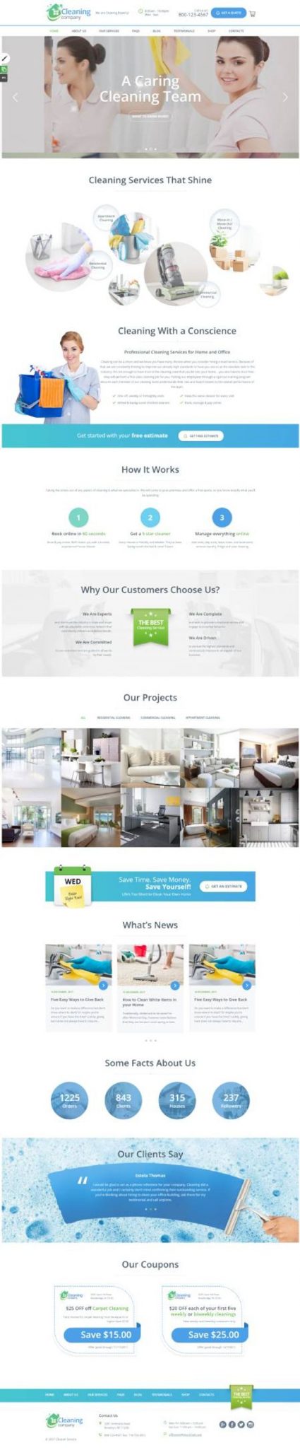 GD0260 – Mẫu Website Dịch Vụ Vệ Sinh Cleaning Services