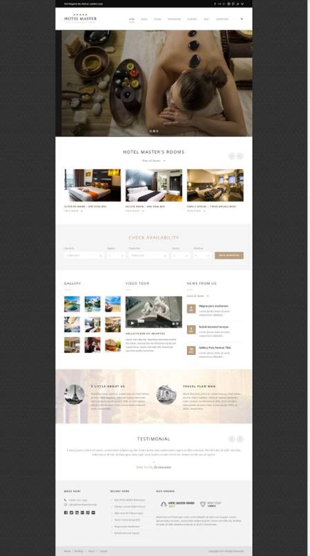 GD0313 – Mẫu Website Nhà Hàng Khách Sạn Hotel Master