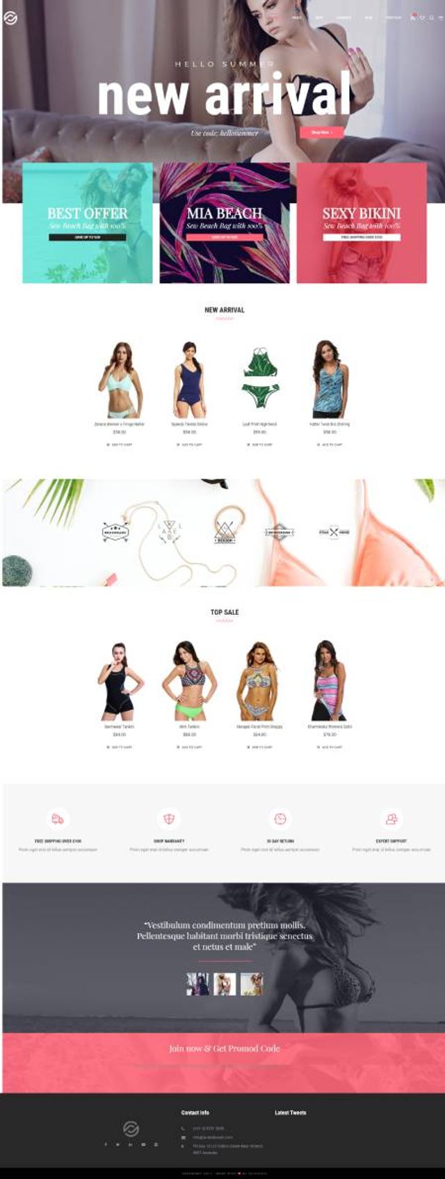 GD0331 – Mẫu Website Bán Bikini Optima