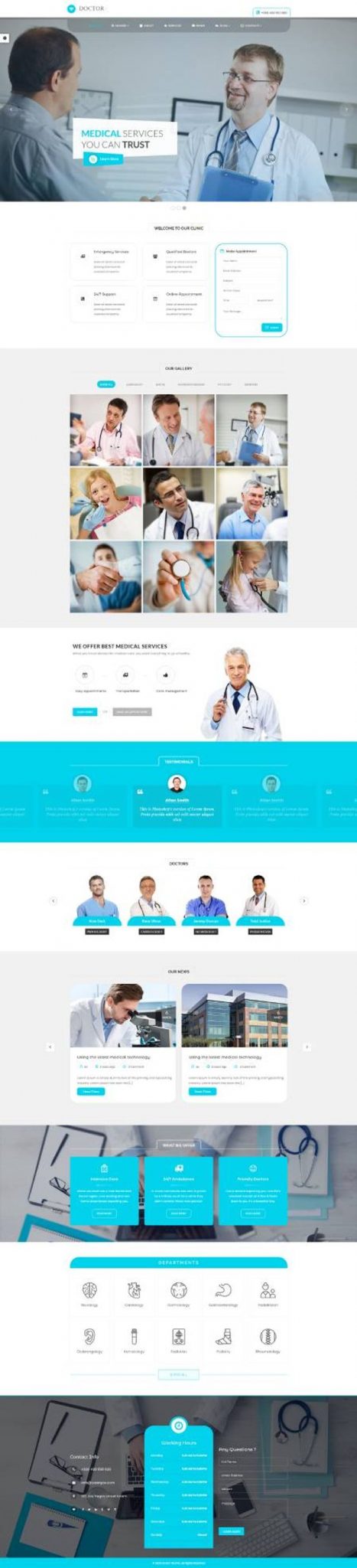 GD0517 – Mẫu Website Y Tế Doctor