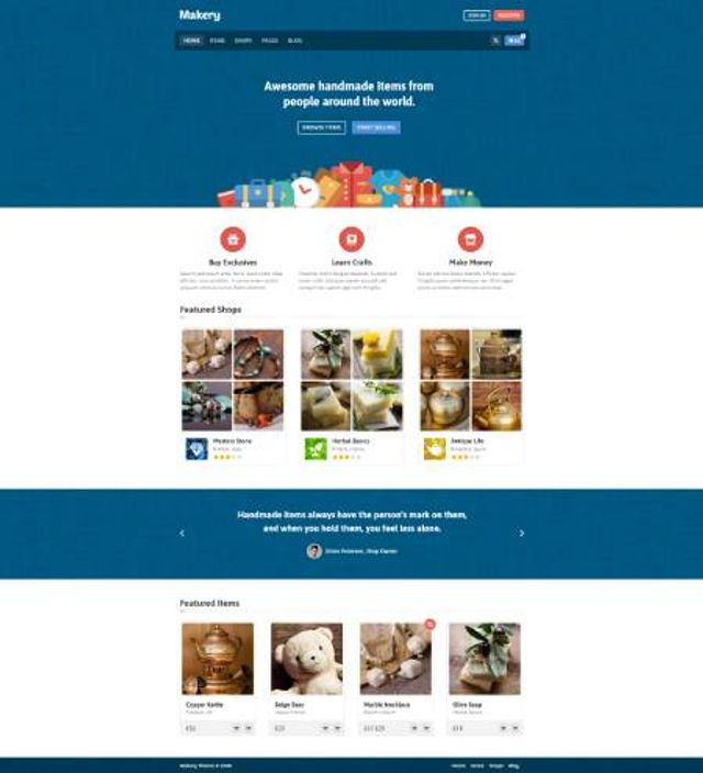 GD0595 – Mẫu Website Bán Hàng  Makery