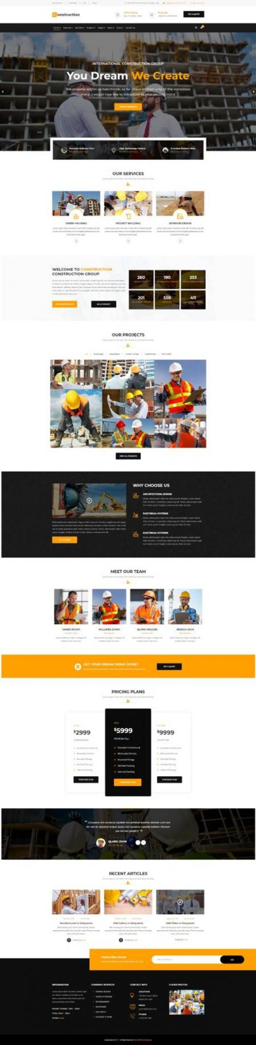 GD0647 – Mẫu Website Giới Thiệu Công Ty Construction