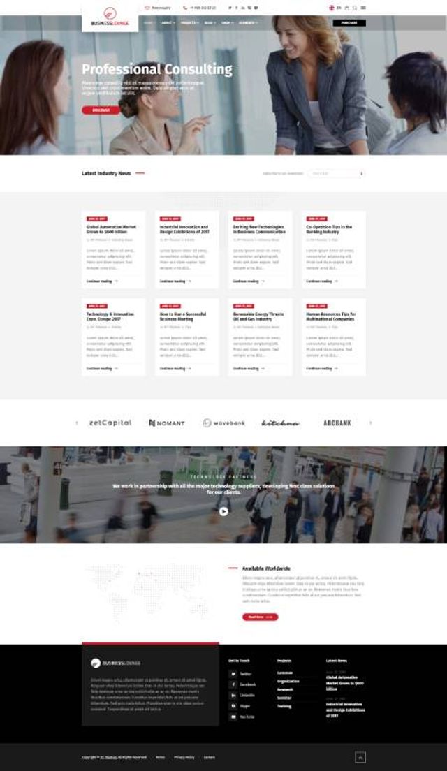 GD0667 – Mẫu Website Giới Thiệu Công Ty Business