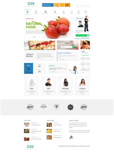 GD0117 – Mẫu Website Sức Khỏe Ăn Kiên Diet & Nutrition