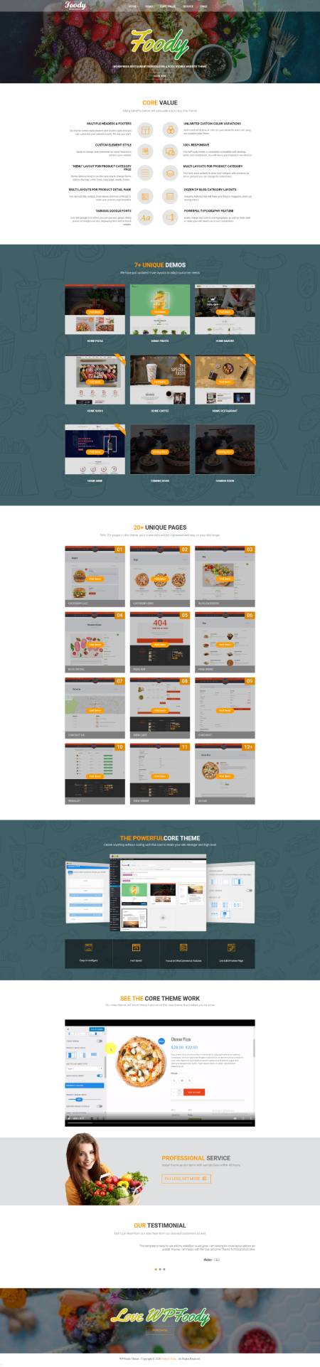 GD0092 – Mẫu Website Nhà Hàng Foody