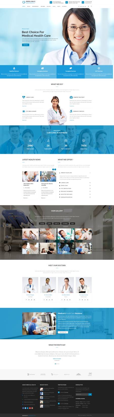 GD0032 – Mẫu Website Y Tế, Sức Khỏe Healtcare